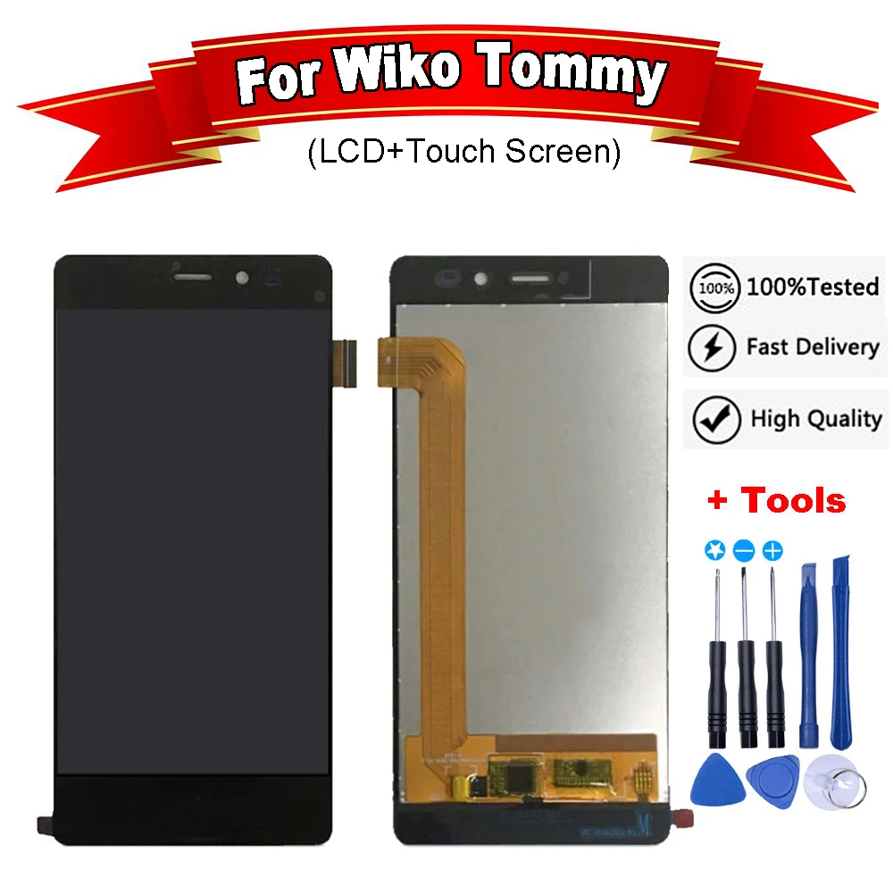 Для wiko tommy ЖК-дисплей Дисплей + инструмент для ремонта сенсорного экрана в сборе
