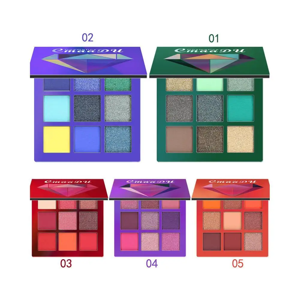 

9 Colors Shimmer Glitter Matte Eye Shadow Powder Makeup Matte Eyeshadow Palette Colorful Pigment Matt Eyeshadow Cream Maquillaje