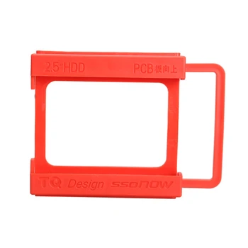 

2.5" to 3.5 inch SSD HDD Mounting Adapter Bracket Hard Disk Dock Holder Bracket for SSD HDD Hard Drive Red Plastics