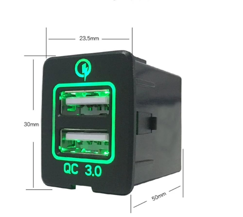 36 Вт двойной USB Quick Charge QC 3,0 Автомобильное зарядное устройство для iPhone usb type-C PD быстрое зарядное устройство для мобильного телефона быстрое зарядное устройство для NISSAN