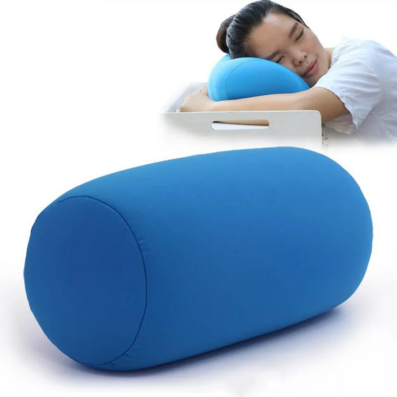 31 Cm Soft Microbead Memory Foam Back Waist Cushion Cylindrical