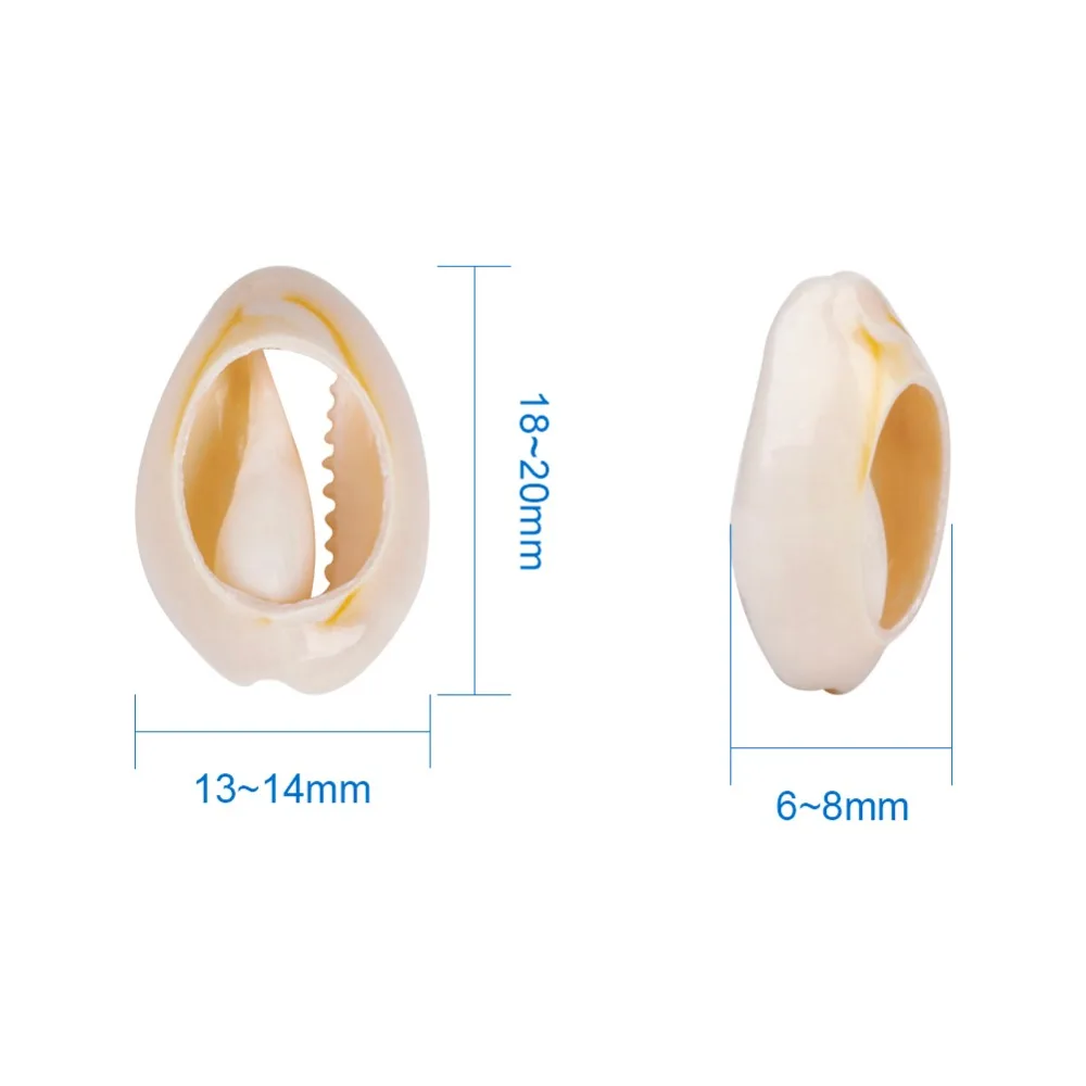 500 г/лот смешанные натуральные спиральные бусины в виде ракушки для самостоятельного изготовления ювелирных изделий, ракушки Каури, PapayaWhip, 18~ 20x13~ 14x6~ 8 мм F60