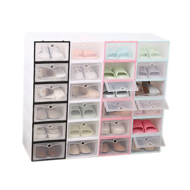 Прозрачная пластиковая коробка для обуви, приемная коробка, креативная приемная коробка для обуви, самодельная коробка для обуви, сменная коробка для обуви