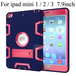 Для Apple ipad mini 2 Mini 3 7,9 дюймов чехол силиконовый детский безопасный Чехол-подставка для ipad mini 1 2 3 чехол для планшета