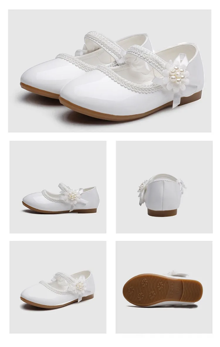 Новинка весны/Осень детская обувь для девочек детская кожаная обувь принцесса студент Туфли без каблуков дышащая Обувь для танцев для