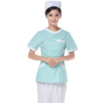 

Free shipping Medical Uniforms Hospital Scrubs Set Nurse Dental Work Clothes Spa Salon Scrub Suit Women Top+Pants Set Wholesales