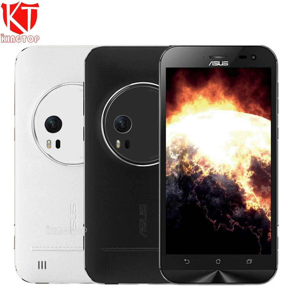 Оригинальный ASUS ZenFone Zoom ZX551ML Мобильный телефон 5,5 дюймов 4 Гб 64 Гб Intel Atom Z3580 2,3 ГГц камера 13MP + 5MP 4 г кожа NFC телефоны