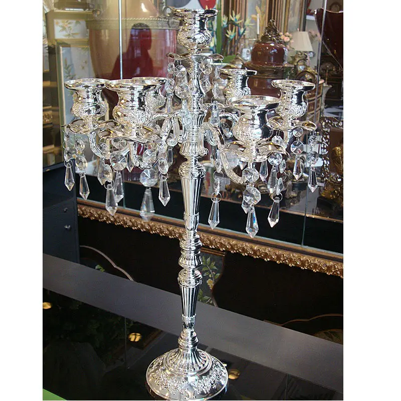 Compra candelabros de hierro forjado online al por mayor de china ... Decoración Artesanales Candelabros