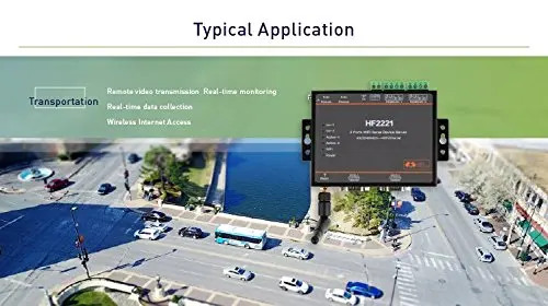 HF2221-2 порта RJ45 WIFI RS232 к Wi-Fi RS232/RS485/RS422 для Wi-Fi/Ethernet сервер устройств (черный)