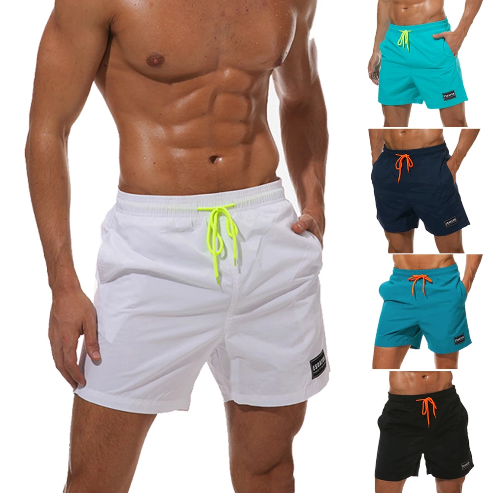 2018 новые летние популярные мужские быстросохнущие плавки Брюки Одежда для плавания Шорты тонкая одежда с карманом быстросохнущие мужские