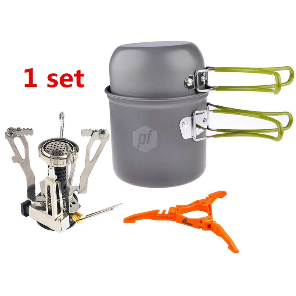 Portable Mini Canister Camp Stove with Piezo Ignition+Petforu Compact