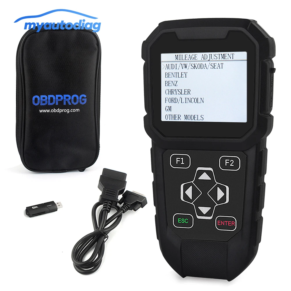 

Automotive Diagnostic Tool OBDPROG MT401 Mileage Adjustment Tool Correction Odometer Mileage Correction via OBD New Update MQB