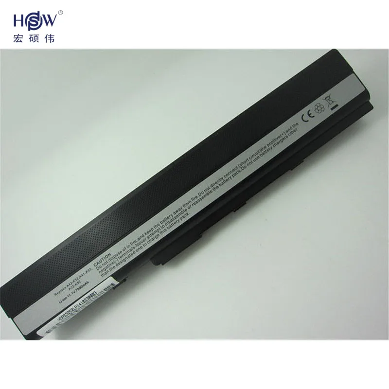HSW 9 Сотовый 7800MAH Аккумулятор для ноутбука ASUS A52 A52J K42 K42F K52F K52J серии 70 NXM1B2200Z A31 K52 A32 A41
