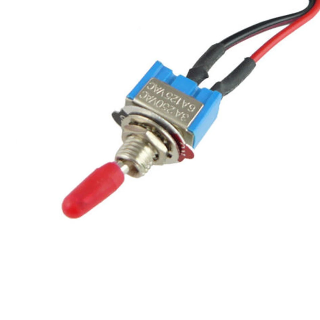 Universal Mini Toggle Switch On/Off Security Alarm Pre-Wired 24inch 12V Security Alarm Switch Toggle Switches With 20