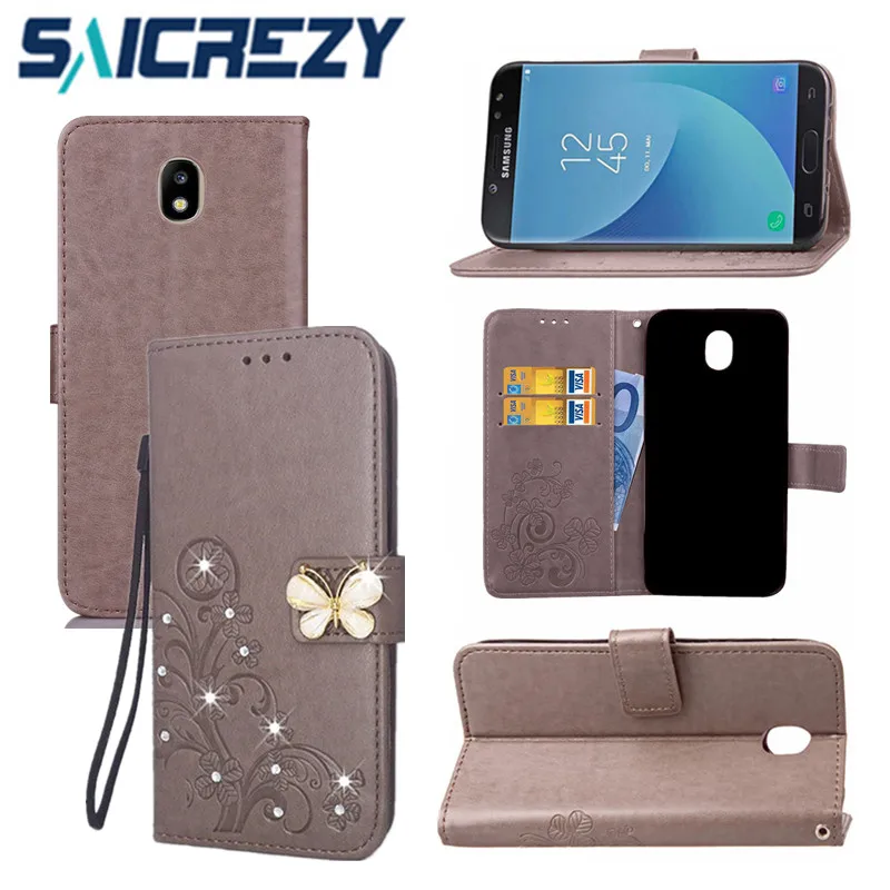 Чехол-книжка кожаный кошелек с застежкой Чехол для Samsung Galaxy J3 J5 2017 C9 Pro J7 Neo Prime 2016 J4