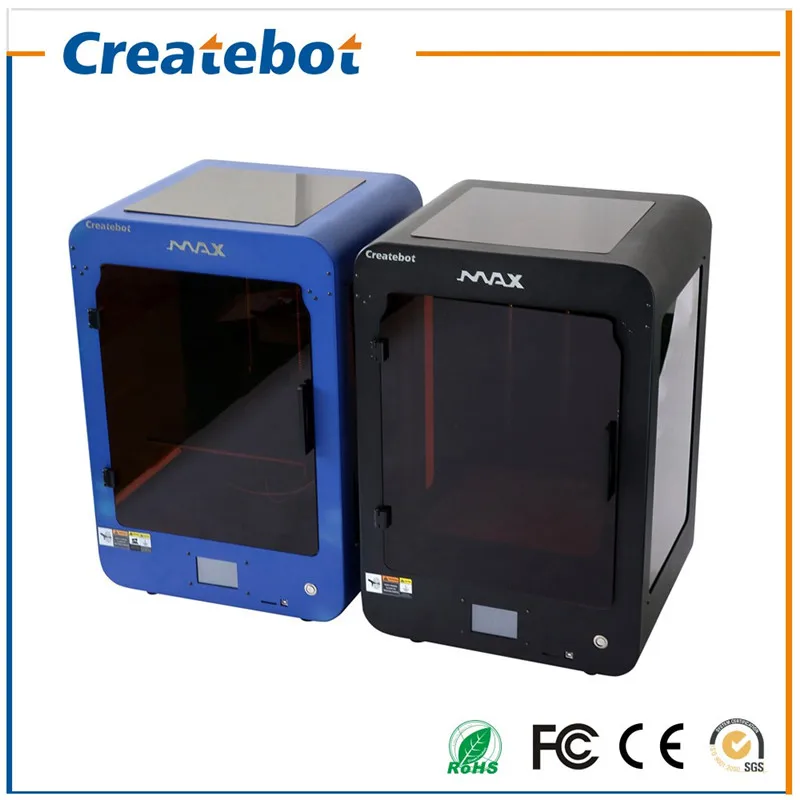  New 3D Printer Large Build Size Createbot MAX 3D Printer with Dual Extruder, Touchscreen and Heatbed Support  Various Filaments 