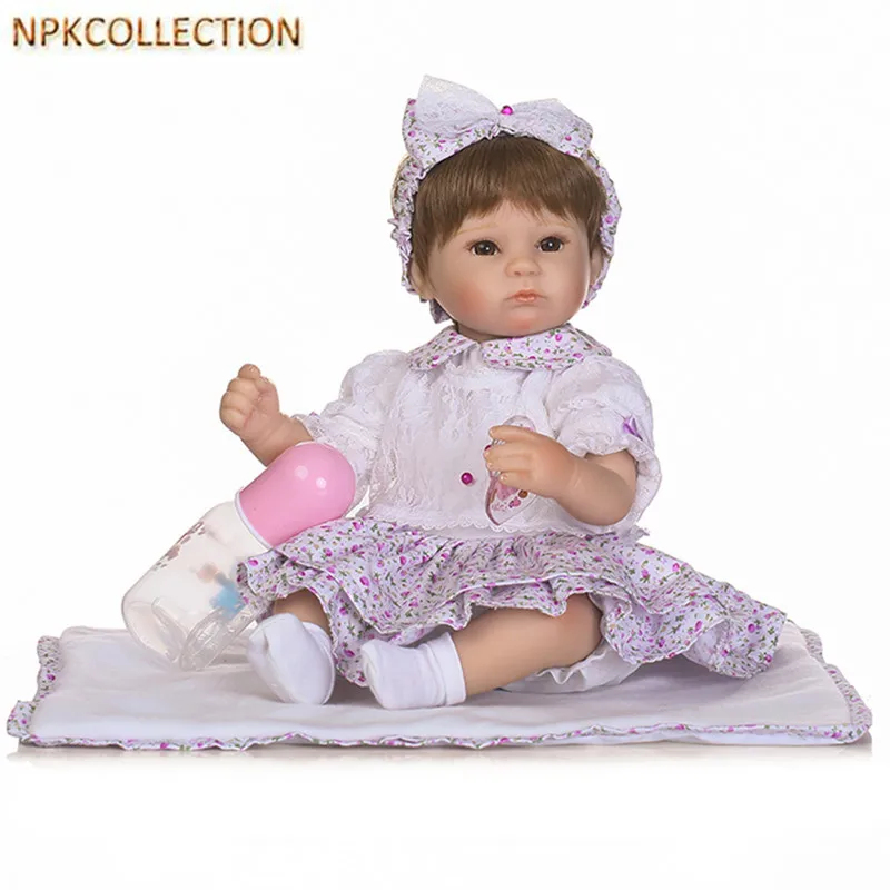 

NPKCOLLECTION Real Dolls Reborn Baby Alive Bonecas 14 Inch Realistic Silicone Real Touch Newborn Babies Toy for Kids Xmas Gift