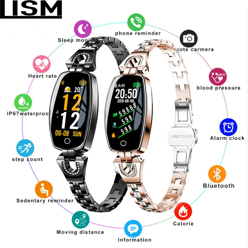 

Smart Bracelet Women Activity Fitness Tracker Heart Rate Monitor Blood Pressure IP67 Waterproof Smart Wristband Reloj Apple IOS