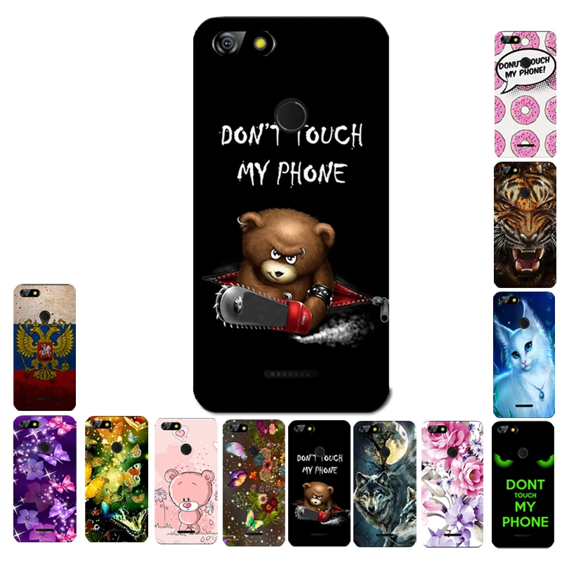 

For BQ 5500L ADVANCE Don't Touch Individuality Bear Cartoon Print Case Cover for BQ-5500L ADVANCE SPARTAK EDITION TPU Cases