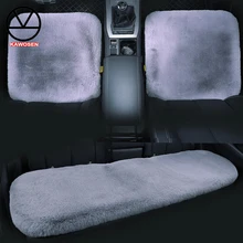 KAWOSEN 3 шт./компл. обувь на платформе из искусственного кроличьего меха; сапоги чехол для сидения автомобиля, с симпатичными машинками интерьерные аксессуары подушка для автомобиля для укладки волос, плюшевые чехлы на сиденья FFSC03