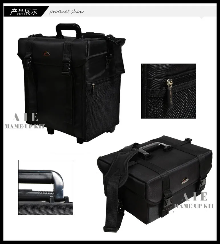 2 IN 1 makeup bag professional Cosmetic Bag Makeup Salon bag beauty bag