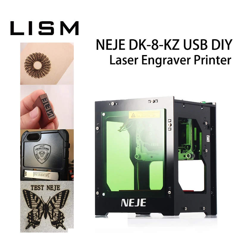  LISM DK-8-KZ DIY máquina de grabado láser USB impresora de diseño portátil 1000/2000/3000mW para or