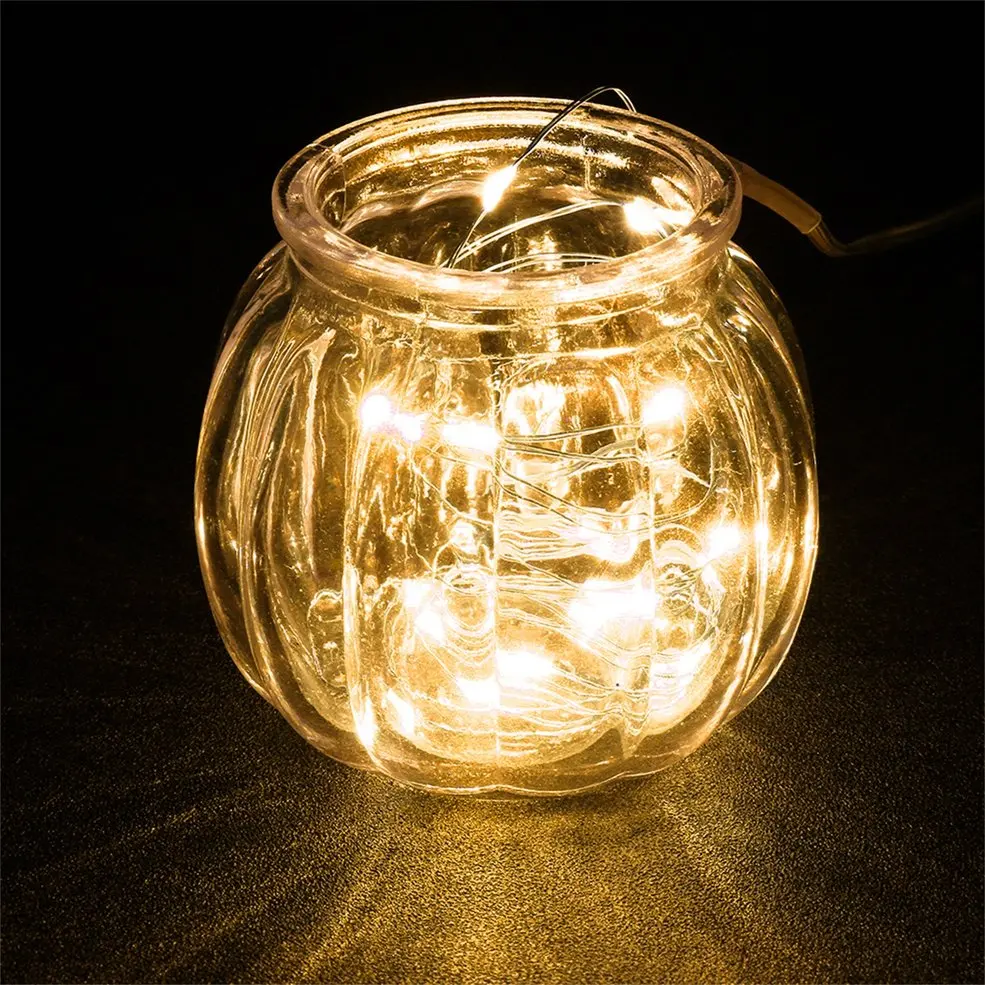 

10M Yellow Shine 100LED 3AA Battery Silver Wire String Light With 8 Function Remote Control