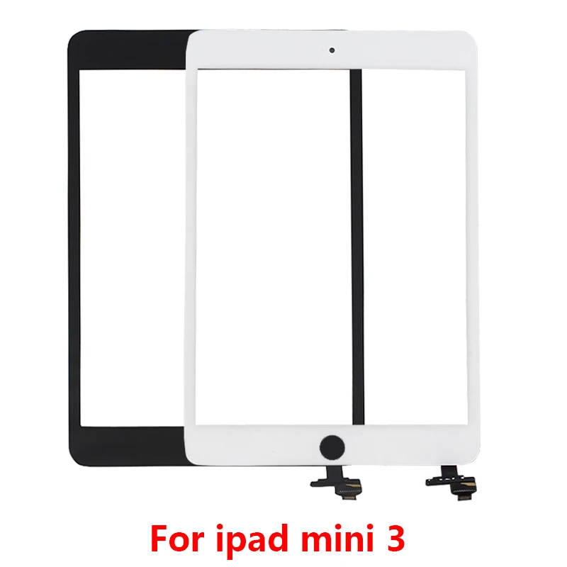 터치 스크린 ipad 미니 3 a1599 a1600 a1601 디지타이저 패널 7.9 인치 교체 ic 커넥터 + 홈 버튼없이