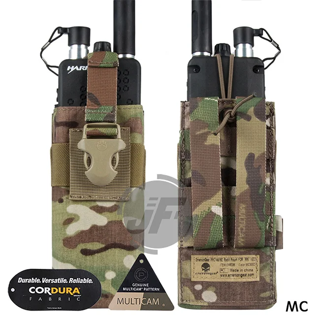 Emerson тактический MOLLE MBITR PRC148 152 радио чехол EmersonGear Walkie Talkie карман w/Пряжка для крепления RRV жилет - Цвет: MC