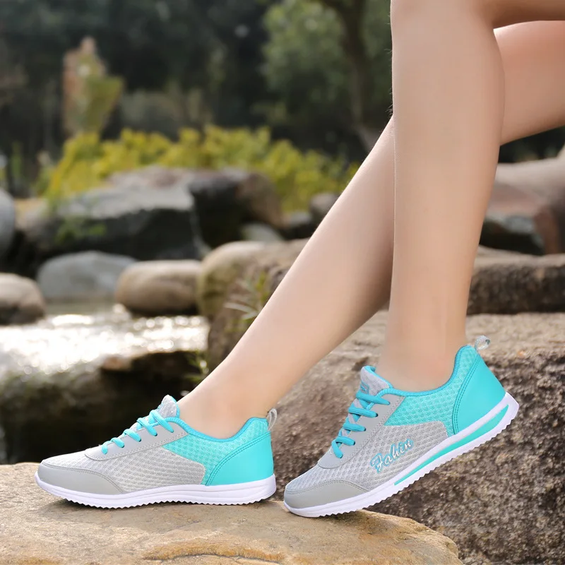 REETENE 2020 Fashion Women Sneakers Breathable Air Mesh Shoes For Women Summer Outdoor Female Flats Fashion Women'S Shoes