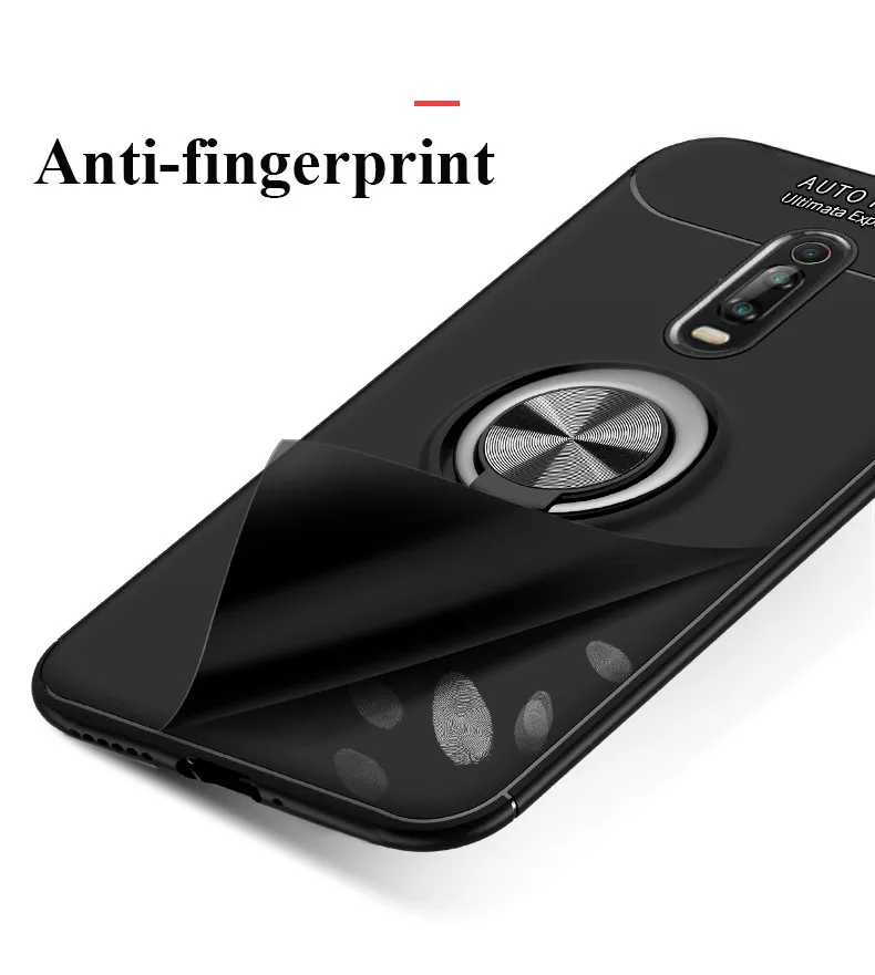 KEYSION Shockproof Armor Case for Xiaomi Mi 9T Pro 9 SE K20 Stand Holder Car Ring TPU Phone Cover for Redmi K20 Pro Note 7S Y3