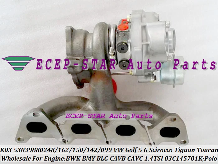 K03 53039880248 53039880162 Turbocharger turbo For VW Golf Golf Polo Scirocco Tiguan Touran 1.4L TSI BWK BLG CAVB 170HP (5)