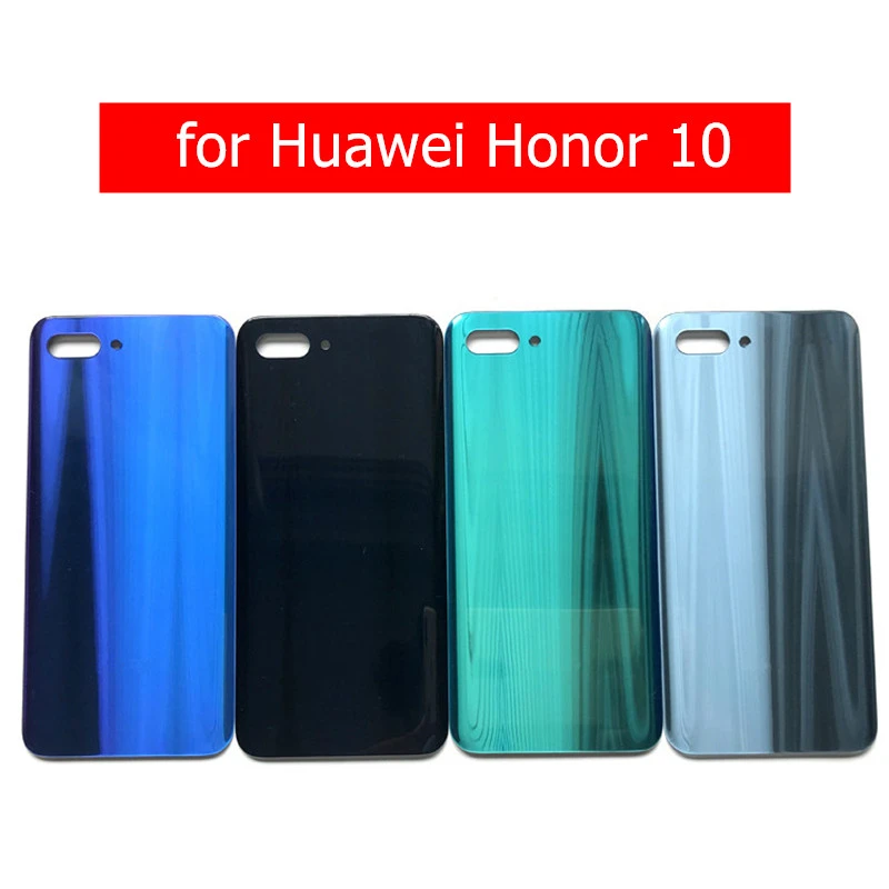 Для huawei Honor 10 Задняя стеклянная крышка батареи для Honor 10 задняя крышка корпуса стеклянная крышка запасные части с клеем 3m