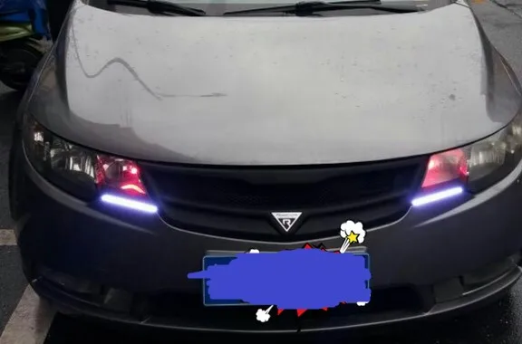 2009 2013 для KIA Forte полимерное волокно матовый черный Автомобильный передний бампер