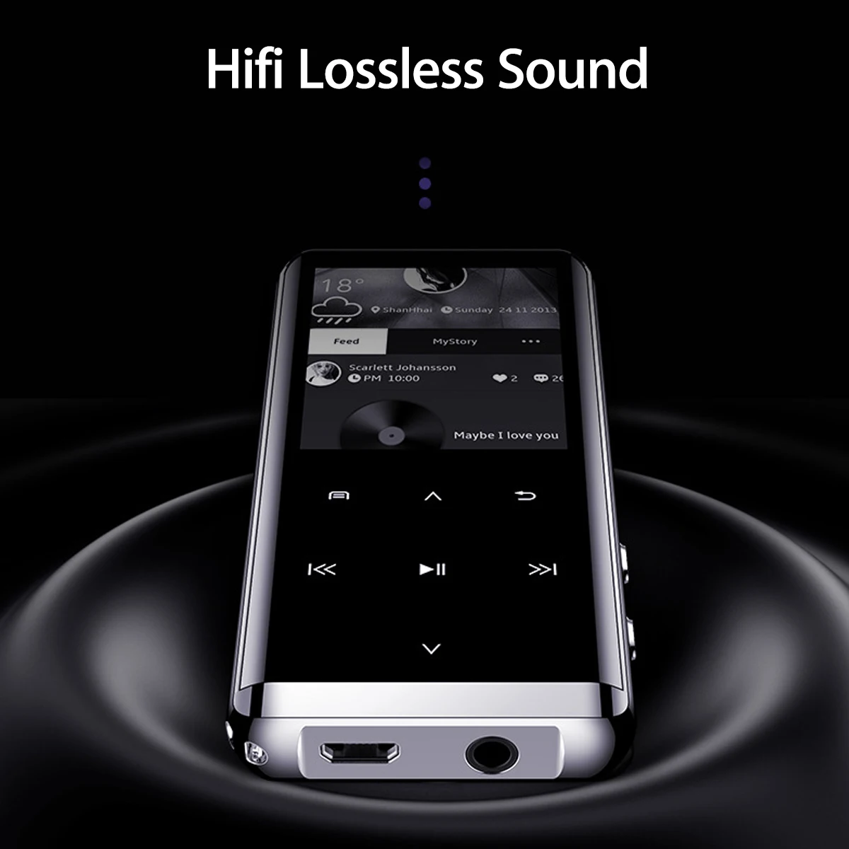 32 Гб bluetooth MP3-плеер наушники HiFi fm-радио мини USB спорт HiFi портативный музыкальный плеер Диктофон