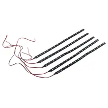 Novo estilo 5x30 cm faixa de tira impermeável 15 led 3528 smd branco frio dc12v auto