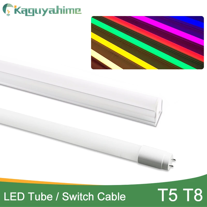 Светодиодная флуоресцентная трубка Kaguyahime RGB 6 Вт 10 110 В 220 В|Светодиодные лампы и