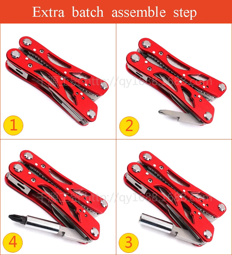 Premium com Bainha Design de Bolso Chave de Fenda Ferramentas ao ar 15 em 1 Novo Multitool Workpro Alicate Faca Viu Tesoura Livre 6 Cheap Ferram. atividade ar livre