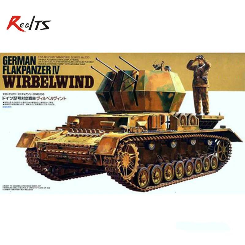 Немецкий Flakpanzer IV Wirbelwind RealTS модель TAMIYA 35233 | Игрушки и хобби