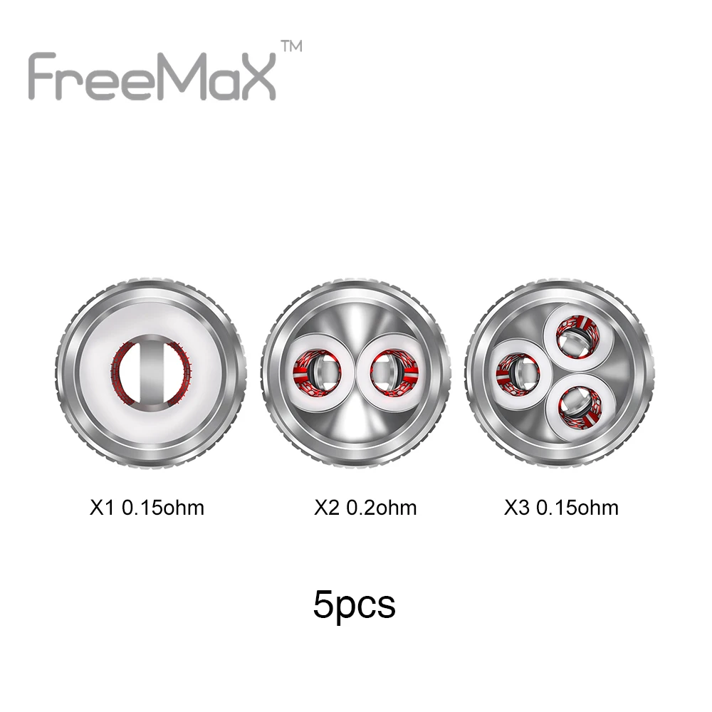 

5pcs Freemax Twister Replacement Coil w/ 0.15ohm/0.12ohm/0.2ohm Coil Head E-cig Vape Coil for Twister Kit/ Fireluke Mesh Tank