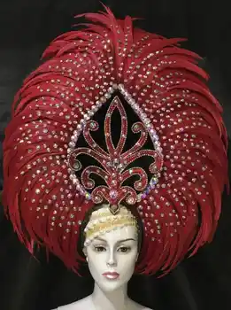 Brazil Rio Spanish Cuba Santiago Havana Venice Dionysia carnival Float Mask dress masque ball costume samba plumage plume Headd