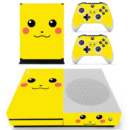 Для Pokemon GO Pikachu наклейка на кожу для Xbox One S консоль и контроллеры для Xbox One тонкая наклейка на кожу s винил - Цвет: 0957