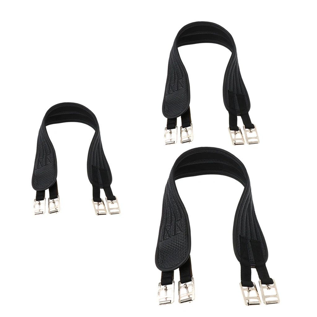 2019 New Hot Selling Padded Equestrian Non Slide Horse Girth with Strap Pony Belly Cinch Buckle 120cm Horse Girth with Strap 