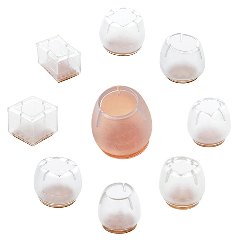 

1 Pcs Silicone Chair Leg Caps Feet Pads Table Covers Furniture floor Protectors for 20-50MM Round/Square Legs