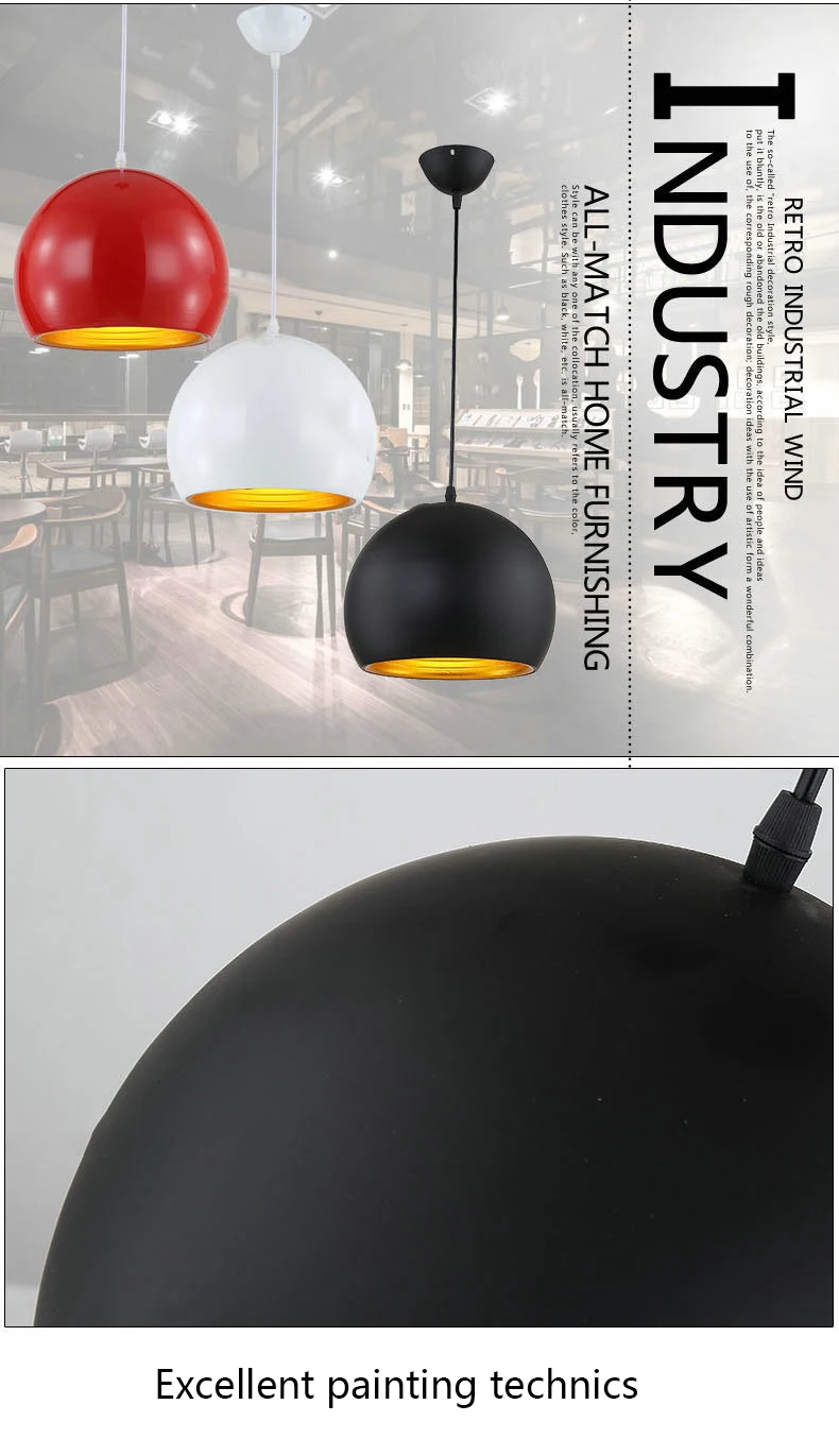 Винтажный подвесной светильник, промышленный подвесной светильник, современный подвесной светильник для кухни, столовой, алюминиевый светильник Suspendu Lamparas