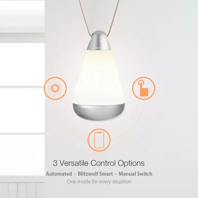 Blitzwolf Bw Lt12 Portable Bluetooth 4 1 Smart Night Light 3500k Color Temperature 140lm With App Control Usb Charging For Home Night Lights Aliexpress