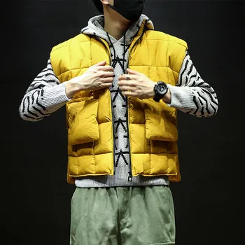 

M-4XL 5XL winter jacket men casual thick warm vest men fashion gilet bodywarmer men vest sleeveless vests male with many pockets