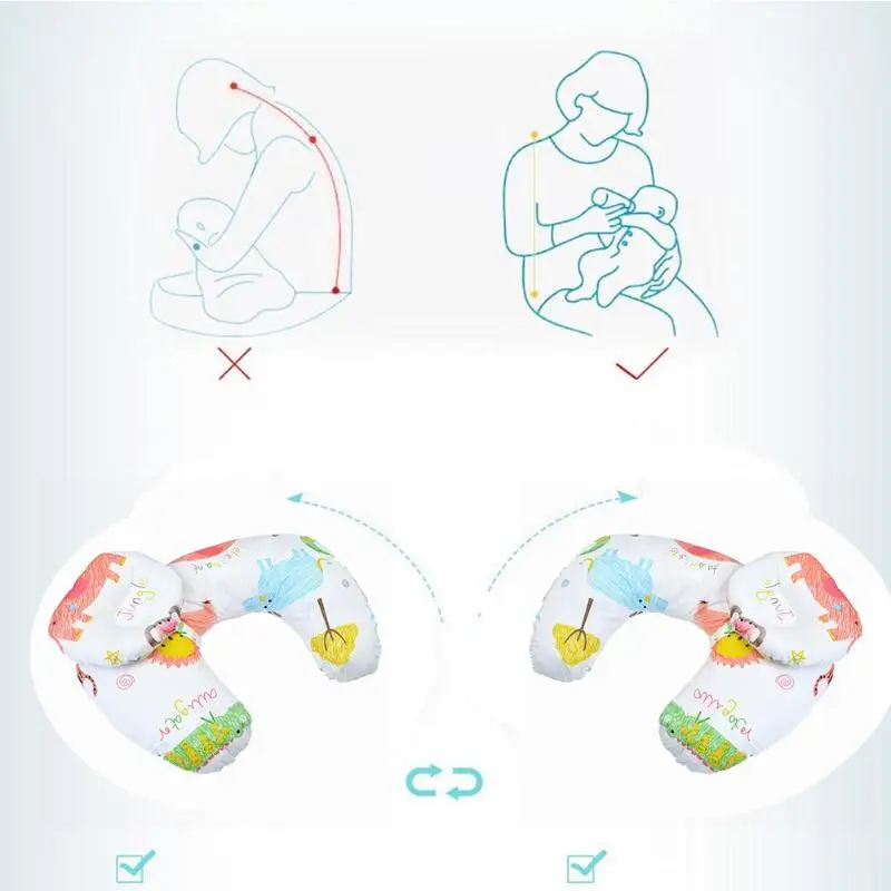 2 шт./компл. u-образная подушка для грудного вскармливания Подушка для кормления ребенка подушка для грудного вскармливания