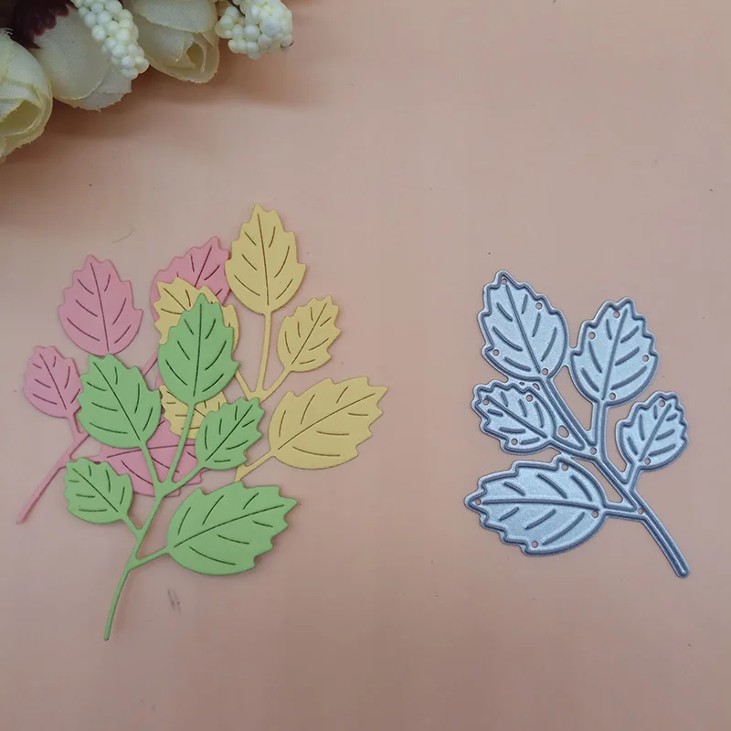 

Birch Maple Leaves Clear Stamps Steel Embossing Craft Leaf Decoration Metal Cutting Dies New 2018 Scrapbooking Die