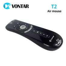 Original T2 Air Mouse 2.4G Wireless mini keyboard 3D Sense Motion remote controller T2 air mouse for Android Smart TV Box PC